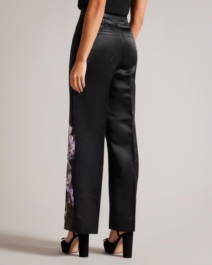 Pantalon Ted Baker High Waisted Wide Leg Noir Femme | BAV-98775436